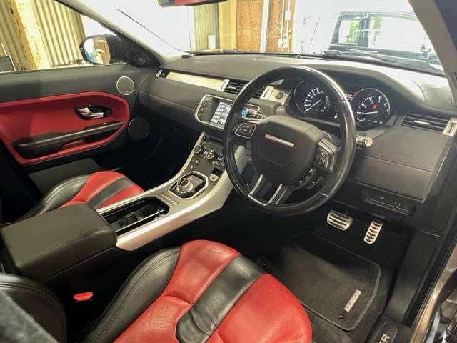 レンジローバーイヴォーク ダイナミック　４ＷＤ　ガラスコーティング施工済み　ローダウン　ＭＥＲＩＤＩＡＮサウンド　ガラスルーフ　赤／黒レザーシート　シートヒーター　シートメモリー　Ｂｌｕｅｔｏｏｔｈ（18枚目）