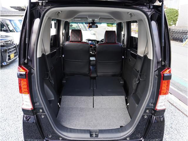 N-BOXカスタム G ターボSSパッケージ 車高調/社外テール/外Fガラス/社外16インチアルミホイール/ギャザスSDナビ/フルセグTV/Bカメラ/Bluetooth対応/両側パワスラ/黒レザー調シートカバー/パドルシフト/スマートキー2本(24枚目)