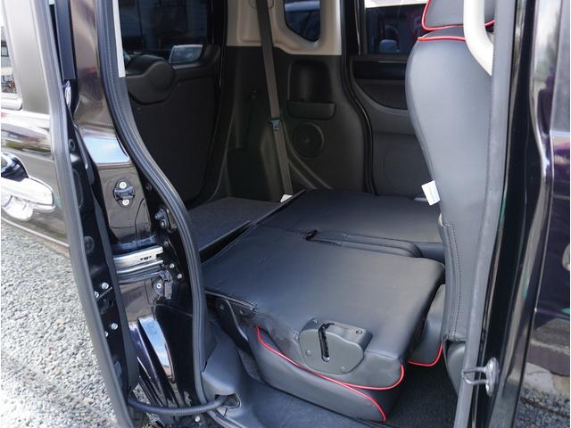 N-BOXカスタム G ターボSSパッケージ 車高調/社外テール/外Fガラス/社外16インチアルミホイール/ギャザスSDナビ/フルセグTV/Bカメラ/Bluetooth対応/両側パワスラ/黒レザー調シートカバー/パドルシフト/スマートキー2本(40枚目)