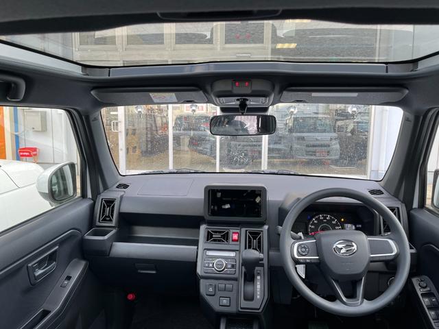 タフト Ｘ　届出済未使用車　バックカメラ　クリアランスソナー　レーンアシスト　衝突被害軽減システム　オートライト　ＬＥＤヘッドランプ　スマートキー　アイドリングストップ　電動格納ミラー　サンルーフ　ＣＶＴ（5枚目）