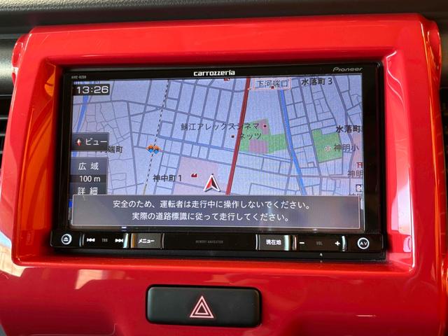 ハスラー Jスタイル 衝突軽減B 社外ナビ Bluetooth対応 Bカメラ ETC 前席シートヒーター HIDヘッドライト フォグライト スマートキー プッシュスタート アイドリングストップ ステアリングスイッチ(6枚目)