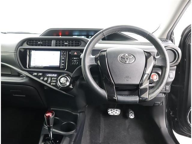 アクア Ｇ　Ｇ’ｓ　バックカメラ　ワンオーナー車　メモリーナビ　ＬＥＤライト　ＥＴＣ　ＣＤ　衝突軽減ブレーキ　記録簿（10枚目）