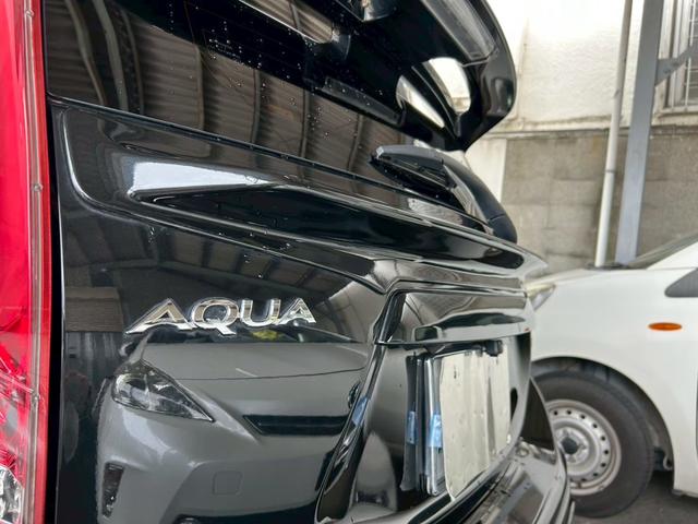 アクア Ｇ　１年保証　ＴＲＤ製フロントリアサイドシフトノブ／社外マフラー／ＷＯＲＫエモーション１７ＡＷ／社外キャリパー（57枚目）