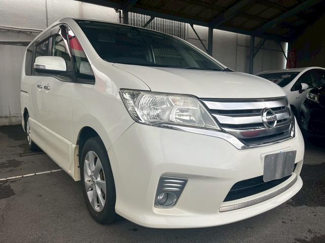 セレナ ハイウェイスター　Ｖセレクション　１年保証　後席モニター　両側電動スライドドア　純正ナビ　バックモニター　ＴＶ　ＥＴＣ　クルーズコントロール　ロールサンシェード　スマートキー　プッシュスタート　オートエアコン（3枚目）