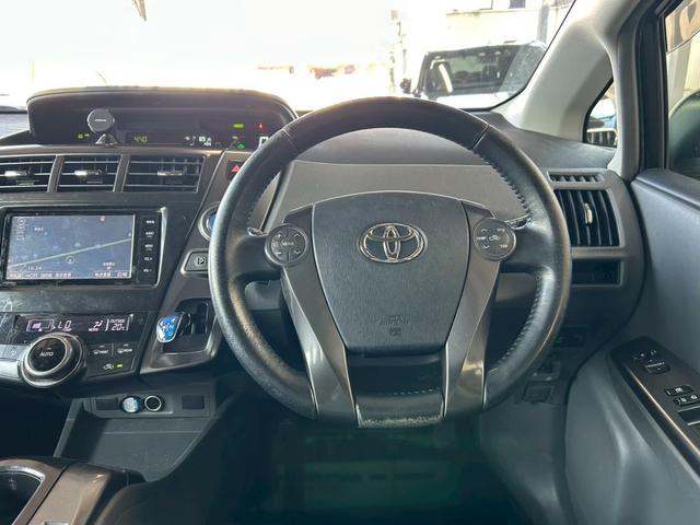 プリウスアルファ Ｓ　チューン　ブラック　１年保証付　純正ナビ　Ｂカメラ　ＴＶ　ＥＴＣ　１６ホイール　オートエアコン　スマートキー　プッシュスタート　電動格納ミラー　パワーウインドウ　ミュージックプレイヤー接続（19枚目）