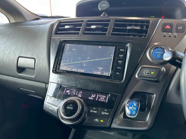 プリウスアルファ Ｓ　チューン　ブラック　１年保証付　純正ナビ　Ｂカメラ　ＴＶ　ＥＴＣ　１６ホイール　オートエアコン　スマートキー　プッシュスタート　電動格納ミラー　パワーウインドウ　ミュージックプレイヤー接続（30枚目）