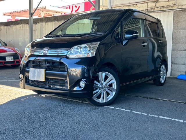 ムーヴ カスタム　ＲＳ　１年保証　社外ナビ　フルセグＴＶ　ＥＴＣ　純正１６インチアルミホイール　プッシュスタート　運転席シートリフター　プライバシーガラス　オートヘッドライト　ＭＯＭＯ製革巻きステアリング（2枚目）