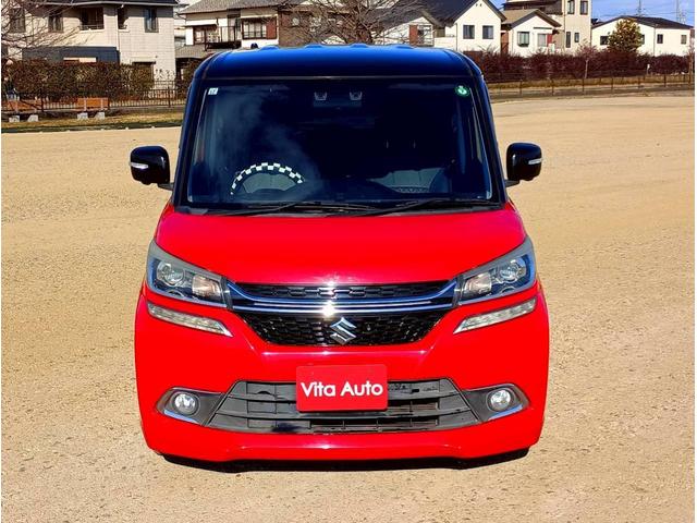 ソリオバンディット ハイブリッドMV SDナビ フルセグTV 全方位カメラ スマートキー LEDヘッドライト 衝突軽減ブレーキ 片側パワスラ シートヒーター Bluetooth クルコン 純正15インチアルミ ETC(3枚目)