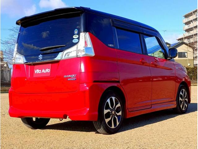 ソリオバンディット ハイブリッドMV SDナビ フルセグTV 全方位カメラ スマートキー LEDヘッドライト 衝突軽減ブレーキ 片側パワスラ シートヒーター Bluetooth クルコン 純正15インチアルミ ETC(10枚目)