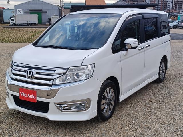 ステップワゴンスパーダ Z SDナビ フルセグTV リアカメラ スマートキー HIDヘッドライト 両側パワスラ Bluetooth 純正16インチアルミ ETC(5枚目)