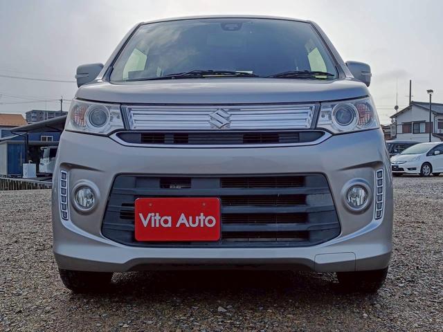 ワゴンＲスティングレー Ｔ　メモリーナビ　フルセグＴＶ　ＨＩＤヘッドライト　衝突軽減ブレーキ　前ドラレコ　シートヒーター　Ｂｌｕｅｔｏｏｔｈ　クルコン　純正１５インチアルミ　ＥＴＣ（4枚目）