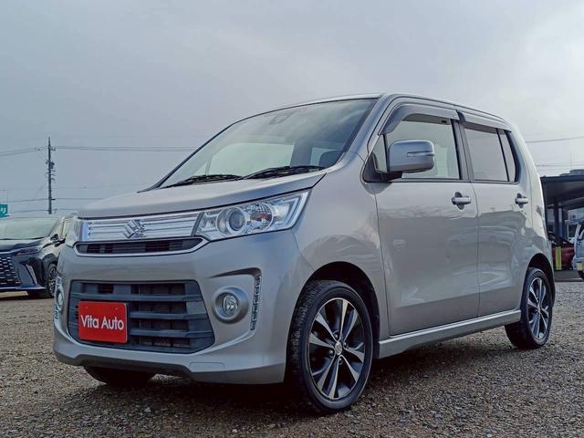 ワゴンＲスティングレー Ｔ　メモリーナビ　フルセグＴＶ　ＨＩＤヘッドライト　衝突軽減ブレーキ　前ドラレコ　シートヒーター　Ｂｌｕｅｔｏｏｔｈ　クルコン　純正１５インチアルミ　ＥＴＣ（6枚目）