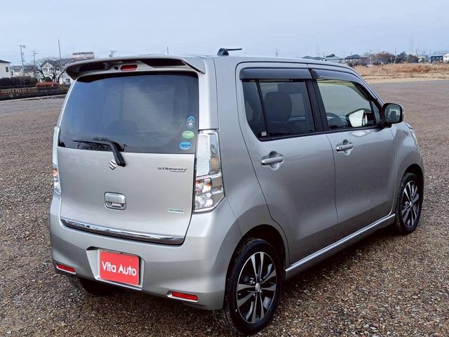 ワゴンＲスティングレー Ｔ　メモリーナビ　フルセグＴＶ　ＨＩＤヘッドライト　衝突軽減ブレーキ　前ドラレコ　シートヒーター　Ｂｌｕｅｔｏｏｔｈ　クルコン　純正１５インチアルミ　ＥＴＣ（12枚目）