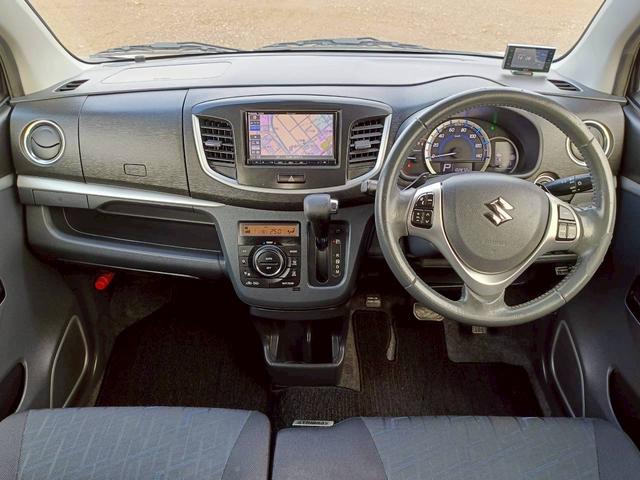 ワゴンＲスティングレー Ｔ　メモリーナビ　フルセグＴＶ　ＨＩＤヘッドライト　衝突軽減ブレーキ　前ドラレコ　シートヒーター　Ｂｌｕｅｔｏｏｔｈ　クルコン　純正１５インチアルミ　ＥＴＣ（17枚目）