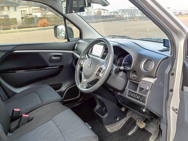 ワゴンＲスティングレー Ｔ　メモリーナビ　フルセグＴＶ　ＨＩＤヘッドライト　衝突軽減ブレーキ　前ドラレコ　シートヒーター　Ｂｌｕｅｔｏｏｔｈ　クルコン　純正１５インチアルミ　ＥＴＣ（33枚目）