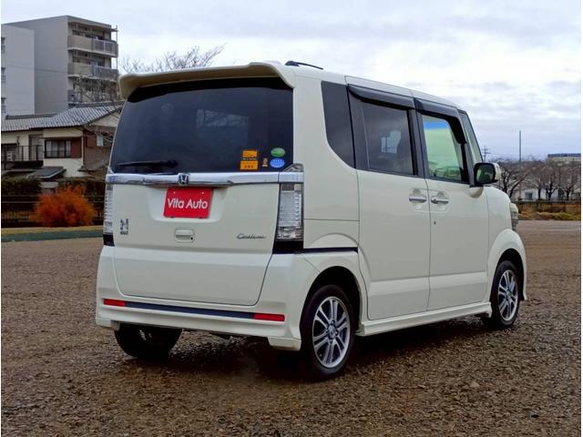 Ｎ－ＢＯＸカスタム Ｇ　ターボＳＳパッケージ　４ＷＤ　ＳＤナビ　フルセグＴＶ　リアカメラ　スマートキー　ＨＩＤヘッドライト　衝突軽減ブレーキ　両側パワスラ　前後ドラレコ　シートヒーター　Ｂｌｕｅｔｏｏｔｈ　純正１４インチアルミ　ＥＴＣ（9枚目）