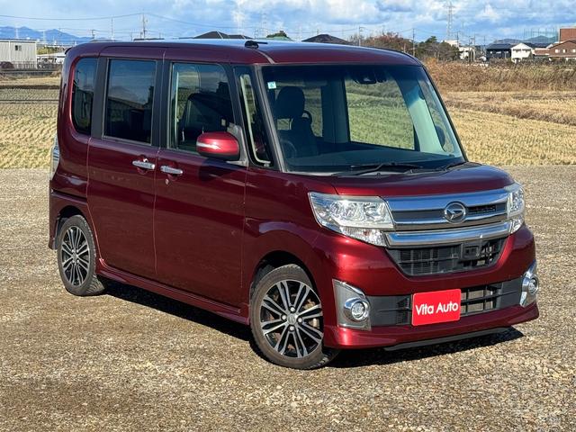 タント カスタムＲＳ　トップエディションＳＡＩＩ　ＳＤナビ　フルセグＴＶ　リアカメラ　スマートキー　ＬＥＤヘッドライト　衝突軽減ブレーキ　両側パワスラ　Ｂｌｕｅｔｏｏｔｈ　純正１５インチアルミ　ＥＴＣ（2枚目）