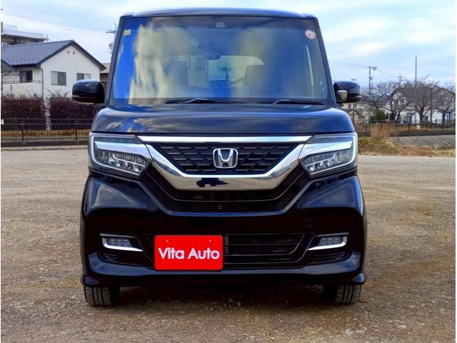 Ｎ－ＢＯＸカスタム Ｇ・Ｌホンダセンシング　ＳＤナビ　フルセグＴＶ　リアカメラ　スマートキー　ＬＥＤヘッドライト　衝突軽減ブレーキ　片側パワスラ　Ｂｌｕｅｔｏｏｔｈ　ＡＣＣ　社外１４インチアルミ　ＥＴＣ（3枚目）