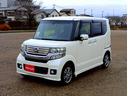 Ｎ－ＢＯＸカスタム Ｇ　ターボＳＳパッケージ　４ＷＤ　ＳＤナビ　フルセグＴＶ　リアカメラ　スマートキー　ＨＩＤヘッドライト　衝突軽減ブレーキ　両側パワスラ　前後ドラレコ　シートヒーター　Ｂｌｕｅｔｏｏｔｈ　純正１４インチアルミ　ＥＴＣ（6枚目）