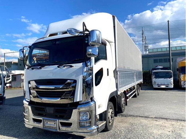 ギガ 　３８０馬力　塗装済　ラッシングレール２段　後輪エアサス　荷台内寸　（ｃｍ）：長さ９６０　幅２４０　高さ２６５　最大積載量：１３９００ｋｇ　４軸　バックモニター　アドブルー　タンク３００　Ｌ　ｘ　２（2枚目）