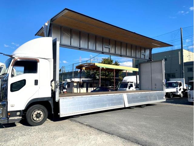 ギガ 　３８０馬力　塗装済　ラッシングレール２段　後輪エアサス　荷台内寸　（ｃｍ）：長さ９６０　幅２４０　高さ２６５　最大積載量：１３９００ｋｇ　４軸　バックモニター　アドブルー　タンク３００　Ｌ　ｘ　２（14枚目）