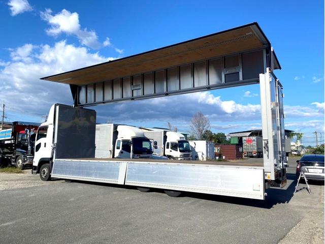 ギガ 　３８０馬力　塗装済　ラッシングレール２段　後輪エアサス　荷台内寸　（ｃｍ）：長さ９６０　幅２４０　高さ２６５　最大積載量：１３９００ｋｇ　４軸　バックモニター　アドブルー　タンク３００　Ｌ　ｘ　２（15枚目）