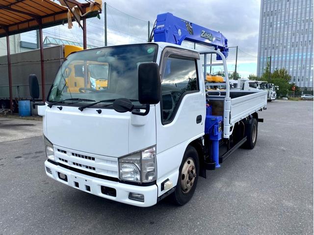 エルフトラック 　２ｔ　タダノクレーン　ラジコン　２ｔ　平ボディ　タダノ４段クレーン　ＺＥ２６４ＨＲ　２．６３ｔ吊　フックイン　荷台内寸：３７１　１８０／ｃｍ　最大積載量：２０００ｋｇ　１５０馬力　全塗装済（2枚目）