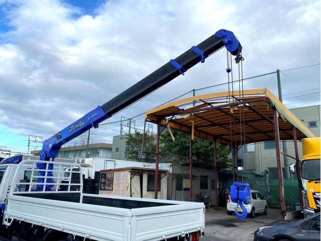エルフトラック 　２ｔ　タダノクレーン　ラジコン　２ｔ　平ボディ　タダノ４段クレーン　ＺＥ２６４ＨＲ　２．６３ｔ吊　フックイン　荷台内寸：３７１　１８０／ｃｍ　最大積載量：２０００ｋｇ　１５０馬力　全塗装済（12枚目）