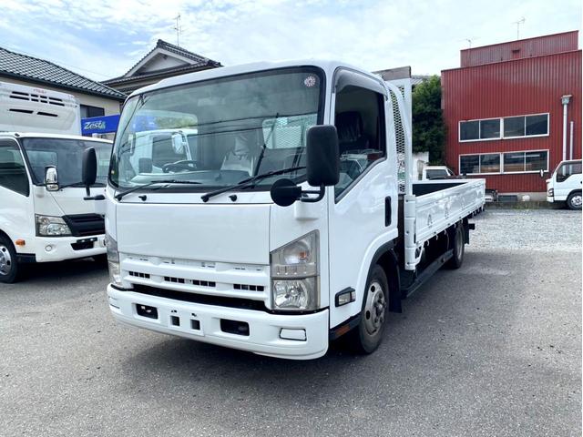 エルフトラック Ｗキャブロングフルフラットローダンプ　ワイド　ロングボディ　１５０馬力　ターボ　準中型５ｔ未満　ＥＴＣ　荷台内寸：４３６　２０８／ｃｍ（2枚目）