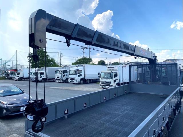 フォワード 　平ボディ　クレーン付　タダノ４段クレーン　ＥＳ２４０４　フックイン　２．９３ｔ吊　荷台内寸：５４８　２１７／ｃｍ　最大積載量：２９００ｋｇ　全塗装済　スペアタイアヤ（12枚目）