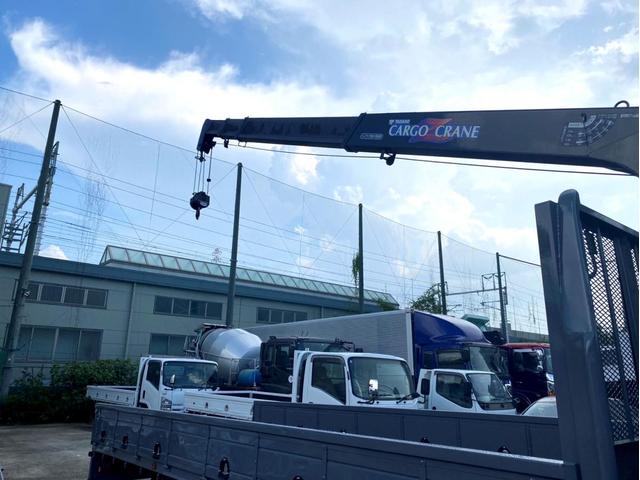 フォワード 　平ボディ　クレーン付　タダノ４段クレーン　ＥＳ２４０４　フックイン　２．９３ｔ吊　荷台内寸：５４８　２１７／ｃｍ　最大積載量：２９００ｋｇ　全塗装済　スペアタイアヤ（14枚目）