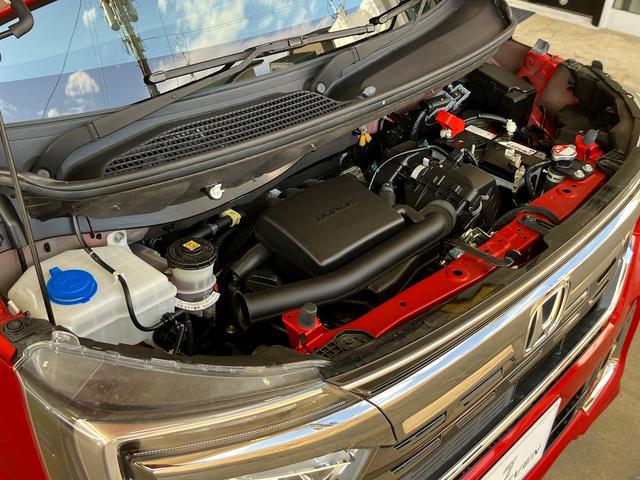 Ｎ－ＢＯＸカスタム Ｌ　コーディネイトスタイル／赤黒ツートンカラー　１オーナー禁煙車　ナビ　ＴＶ　ＤＶＤ　Ｂｌｕｅｔｏｏｔｈ　バックカメラ　ＥＴＣ　前席シートヒーター＆専用合皮シート　両側電動スライドドア　スマートキー（78枚目）