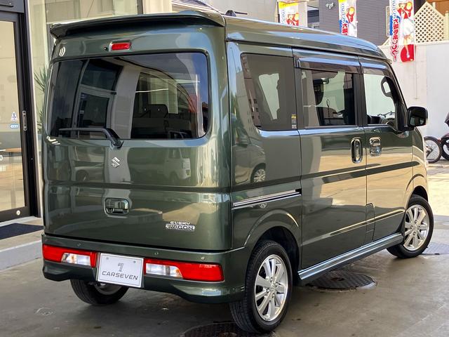 エブリイワゴン ＰＺターボ　ハイルーフ　ナビＴＶ　ＣＤ／ＤＶＤ　バックカメラ　ＥＴＣ　スズキセーフティサポート　左電動スライドドア　オートステップ　ＨＩＤライト　クリアランスソナー　シートヒーター　スマートキー　オートライト（2枚目）