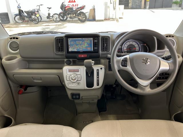 エブリイワゴン ＰＺターボ　ハイルーフ　ナビＴＶ　ＣＤ／ＤＶＤ　バックカメラ　ＥＴＣ　スズキセーフティサポート　左電動スライドドア　オートステップ　ＨＩＤライト　クリアランスソナー　シートヒーター　スマートキー　オートライト（3枚目）