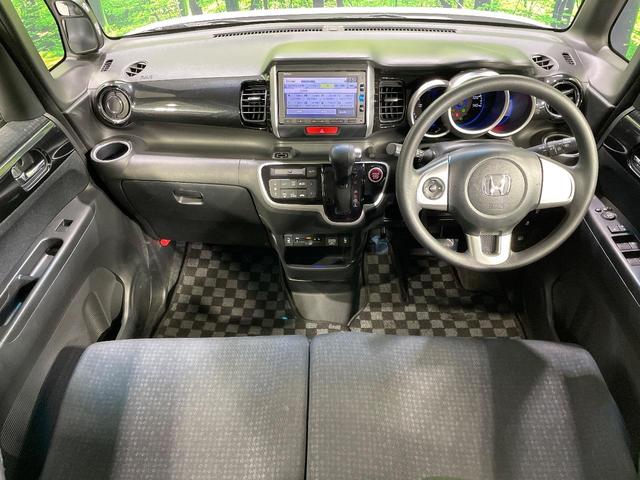 N-BOXカスタム G SSパッケージ 純正ナビ 禁煙車 両側電動スライドドア 前席シートヒーター バックカメラ ETC ドラレコ オートライト オートエアコン スマートキー&プッシュスタート HIDヘッドライト 純正14インチアルミ(2枚目)