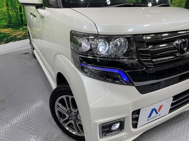 N-BOXカスタム G SSパッケージ 純正ナビ 禁煙車 両側電動スライドドア 前席シートヒーター バックカメラ ETC ドラレコ オートライト オートエアコン スマートキー&プッシュスタート HIDヘッドライト 純正14インチアルミ(12枚目)