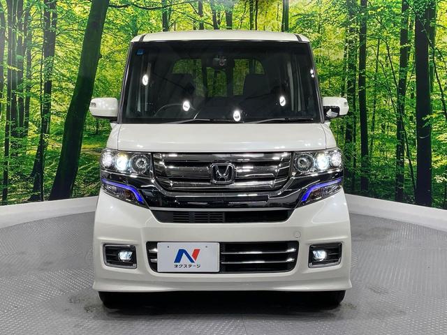 N-BOXカスタム G SSパッケージ 純正ナビ 禁煙車 両側電動スライドドア 前席シートヒーター バックカメラ ETC ドラレコ オートライト オートエアコン スマートキー&プッシュスタート HIDヘッドライト 純正14インチアルミ(14枚目)