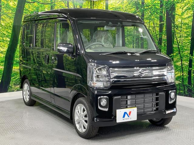 エブリイワゴン ＰＺターボスペシャル　届出済未使用車　両側電動ドア　電動サイドステップ　セーフティーサポート　シートヒーター　コーナーセンサー　スマートキー　ＬＥＤヘッド　純正１４インチアルミ　オートハイビーム　車線逸脱警報（16枚目）