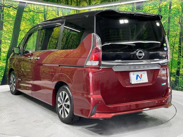 セレナ ハイウェイスターＧ　両側電動ドア　純正ＳＤナビ　後席モニター　全周囲カメラ　衝突被害軽減システム　レーダークルーズ　禁煙車　ハーフレザーシート　コーナーセンサー　ＬＥＤヘッド　ビルトインＥＴＣ　純正アルミホイール（46枚目）