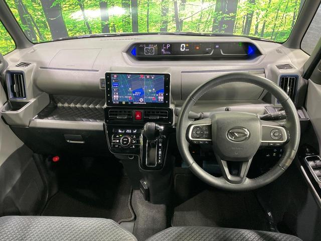 タント カスタムＲＳ　スマートアシスト　純正９インチナビ　全周囲カメラ　両側電動スライドドア　シートヒーター　ＬＥＤヘッド　フルセグＴＶ　スマートキー　ドライブレコーダー　ＥＴＣ　Ｂｌｕｅｔｏｏｔｈ再生　禁煙車（2枚目）