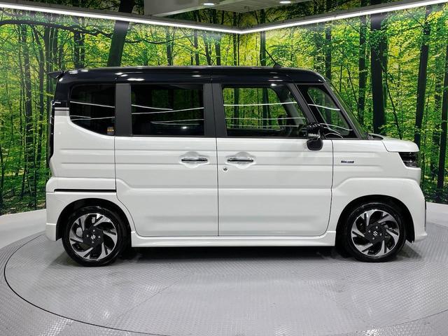 スペーシアカスタム ハイブリッドＸＳターボ　ターボ　メーカー９型ナビ　禁煙車　セーフティサポート　全方位モニター　両側パワースライドドア　レーダークルーズコントロール　前席シートヒーター　ハンドルヒーター　ＬＥＤヘッドライト　純正１５インチＡＷ（55枚目）