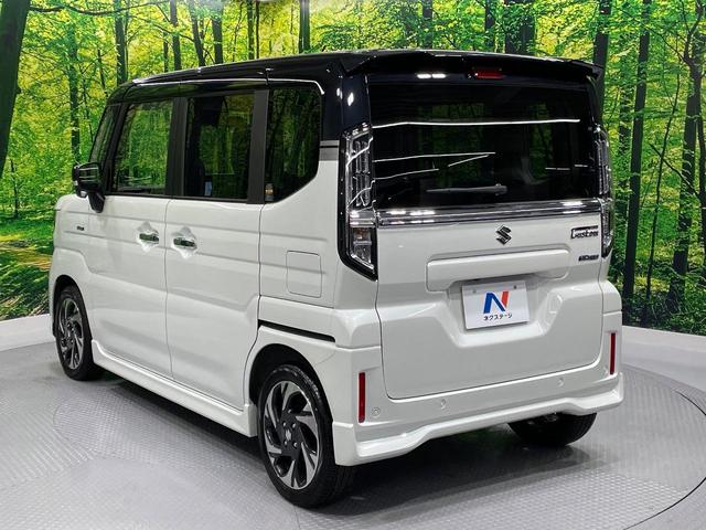 スペーシアカスタム ハイブリッドＸＳターボ　ターボ　メーカー９型ナビ　禁煙車　セーフティサポート　全方位モニター　両側パワースライドドア　レーダークルーズコントロール　前席シートヒーター　ハンドルヒーター　ＬＥＤヘッドライト　純正１５インチＡＷ（57枚目）