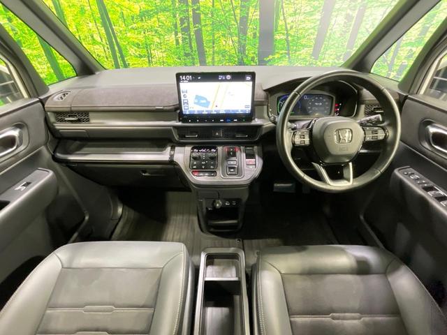 ステップワゴン ｅ：ＨＥＶスパーダ　プレミアムライン　両側電動ドア　純正ＳＤナビ　全周囲カメラ　衝突被害軽減システム　レーダークルーズ　禁煙車　ハーフレザーシート　ドラレコ　コーナーセンサー　スマートキー　ＬＥＤヘッド　ナビ連動ＥＴＣ（2枚目）