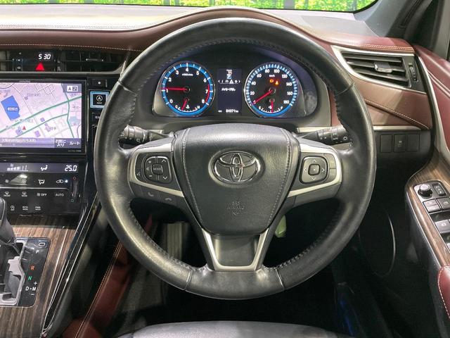 ハリアー エレガンス BIG-X9型ナビ バックカメラ 禁煙車 レザーシート パワーシート LEDヘッド ビルトインETC 純正19インチアルミ オートライト デュアルエアコン Bluetooth CD(11枚目)