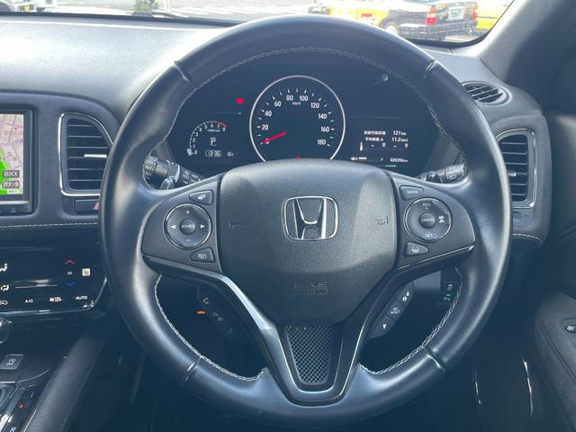 ヴェゼル RS・ホンダセンシング フルセグTV・純正ナビ・サポカー・バックカメラ・クルコン・ドラレコ・ETC・障害物センサー・衝突軽減ブレーキ・横滑り防止装置・レーンキープアシスト・アクセル踏み間違い防止装置・禁煙車(14枚目)