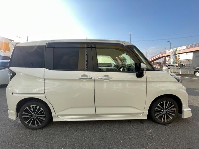 ルーミー カスタムG-T モデリスタエアロ(F・S・R)、純正ナビ・フルセグTV・バックモニタ・両側パワースライドドア・ETC・スマートキー・スマートアシスト・LEDヘッドライト・シートヒーター・クリアランスソナー・純正アルミ(37枚目)