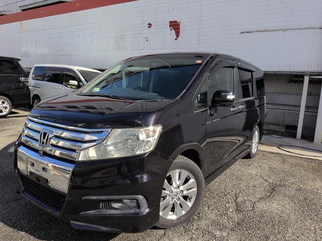 ステップワゴンスパーダ Ｚ　クールスピリット　両側自動　ＨＤＤナビ　Ｂカメラ　両側パワースライドドア　スマートキー　純正ＨＤＤナビ　３６０°モニター　フルセグＴＶ　Ｂカメラ　ＨＩＤヘッドライト　オートライト　オートエアコン　パドルシフト　ＥＴＣ　純正アルミ（7枚目）