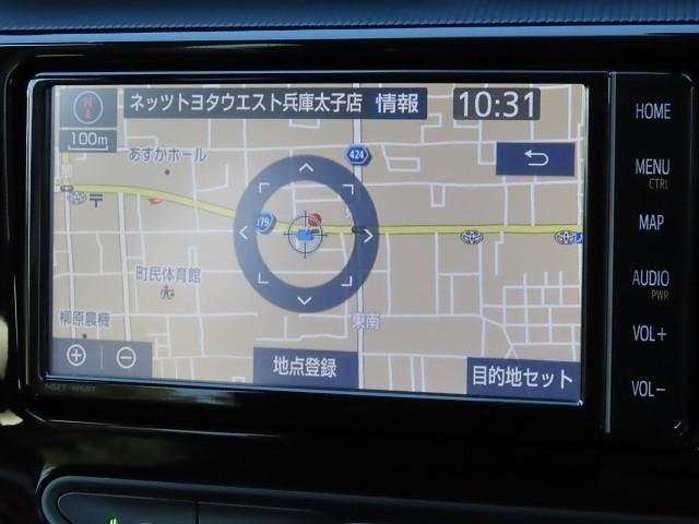 アクア Sスタイルブラック 記録簿あり バックモニタ- 地デジフルセグ ナビTV イモビライザー LEDライト スマートキープッシュスタート ETC付き Wエアバッグ キーフリ メモリーナビゲーション 横滑り防止装置付き ABS(3枚目)