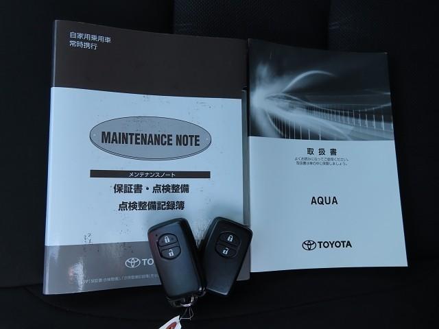 アクア Sスタイルブラック 記録簿あり バックモニタ- 地デジフルセグ ナビTV イモビライザー LEDライト スマートキープッシュスタート ETC付き Wエアバッグ キーフリ メモリーナビゲーション 横滑り防止装置付き ABS(15枚目)