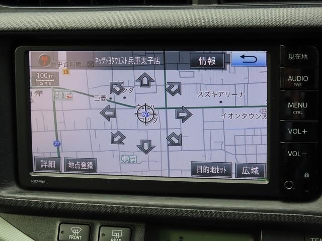 アクア Ｓ　スマートキープッシュスタート　キーレスエントリ　イモビ　オートクルーズ　ナビ＆ＴＶ　オートエアコン　デュアルエアバック　ＥＳＣ　Ｂカメラ　パワーウィンドウ　ＥＴＣ　ＳＲＳ　ワンセグＴＶ　ＡＢＳ（4枚目）